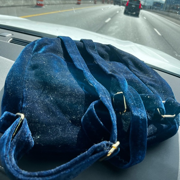 Aimee Kestenberg ~ Velvet Woodside Royal Blue ~ Backpack purse! - Picture 16 of 17